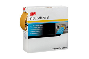 3M50339 Pre-Cut Soft Hand Rolls P600 114mm x 25m - REFINISH.CO.NZ