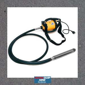 Concrete Accessories: Electric Vibrator 3.2M shaft / 42mm bulb - Ultraquip Hire