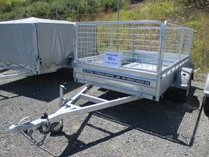 Best Sellers: 8x5 Single Axle Heavy Duty Galvanized Box Trailer with Cage