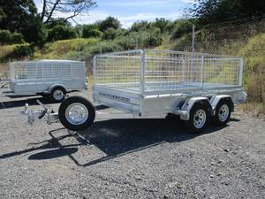 10x6 Tandem Axle Heavy Duty Galvanized Box Trailer with Cage