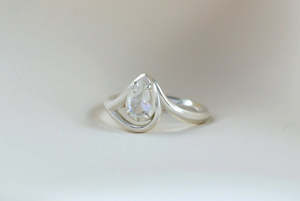 Solaris Ring - White Topaz