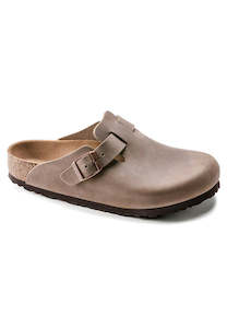 Birkenstock Boston Oiled Leather Tobacco Brown
