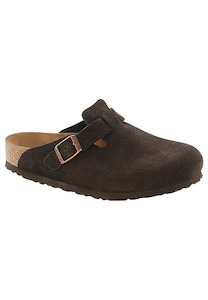 Mens Birkenstocks: Birkenstock Boston SFB Suede Mocha