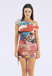 Dresses 1: Lottie Hall Red Crush Dress Butterfly Wave Red