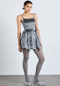 Dresses 1: Damson Madder Penelope Mini Dress Glass Satin