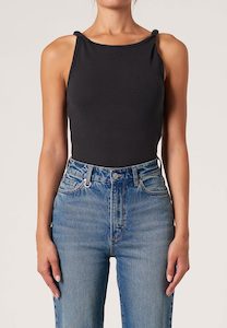 Neuw Jonesy Twist Top Black