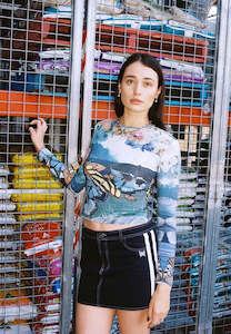 Lottie Hall: Lottie Hall Blue Crush Top Butterfly Wave