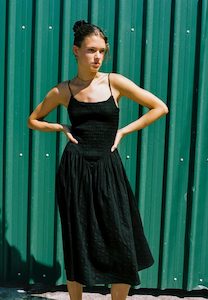 Après Studio Ballerina Dress Black Cotton