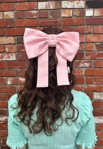 Hair Accessories: Caitlin Snell Georgie Hair Bow Baby Pink