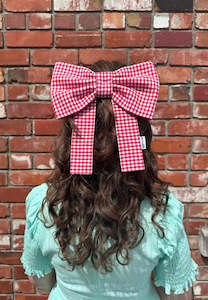 Caitlin Snell: Caitlin Snell Georgie Hair Bow Red Gingham