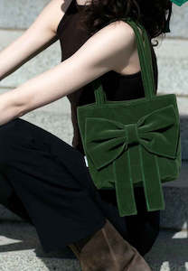 Caitlin Snell: Caitlin Snell Medium Bow Bag Green