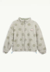 Happymess: Happymess Wool Bomber Jacket Polka Dots