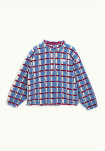 Happymess: Happymess Woolen Kangaroo Jacket Shadow Blue