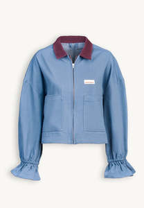 Happymess: Happymess Denim Jacket Stone Blue
