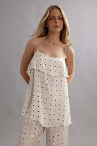 Easter20: Caitlin Crisp Nico Top Polka Dot