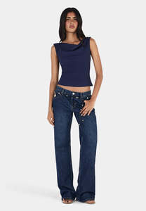 Easter20: Ownley Maisie Top Indigo