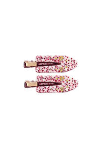Easter20: Buttermilk Accessories Maddie Creaseless Clips 2 Pack Rhubarb Custard