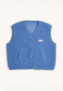 Happymess: Happymess Merino Vest Ice Blue