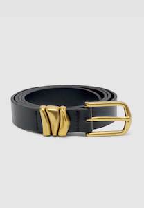 Brie Leon: Brie Leon Organica Belt Black/Gold