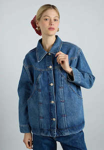 Damson Madder Stevie Shacket Huckleberry Wash