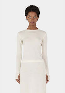 Hansen & Gretel Lupe Wool Top Ivory