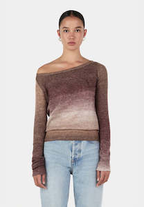 Hansen & Gretel Emmy Knit Top Mocha Marle