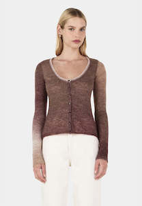 Hansen & Gretel Sylvie Knit Top Mocha Marle