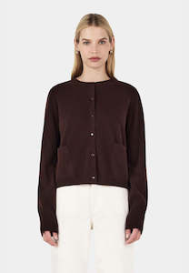 Hansen and Gretel Dolly Cashmere Cardigan Cognac