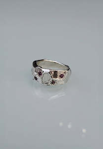 Gifts: Mothmade Jewels Purple Garnet Boulder Band
