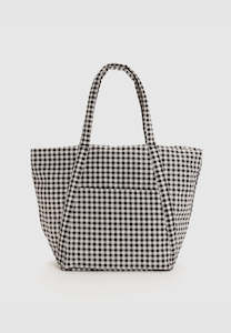 Baggu: Baggu Cloud Bag Black and White Gingham