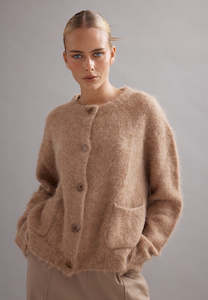 Caitlin Crisp: Caitlin Crisp Alfie Cardigan Tan