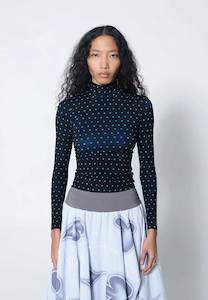 Arthur Mock Neck Skivvy Starry Night