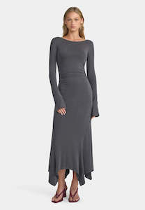 Ownley: Ownley Myla Midi Dress Charcoal