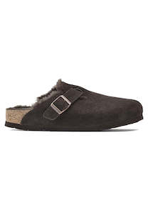 Birkenstock Boston Suede Shearling Mocha