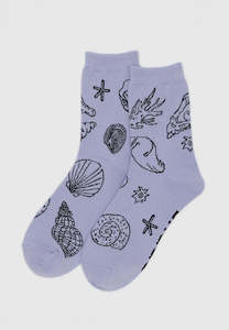 Gifts Under 35: Baggu Crew Sock Shells Light Blue