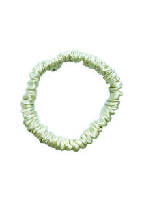 Buttermilk Accessories Mia Silk Scrunchie Pistachio