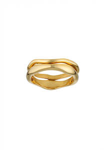 Porter Jewellery Wave Ring Set Gold