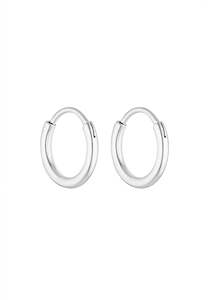 Full Price Clothing: Porter Jewellery 90's Hoops Silver 20mm