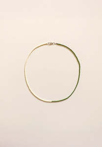 Ettori: Ettori Cora Necklace Pistachio & Sand