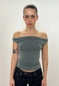 Peachy Den: Peachy Den Kylie Top Sea Salt