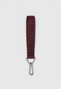 Baggu Logo Keychain Mahogany