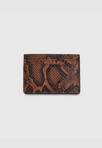 Brie Leon Adie Card Sleeve Brunette Python