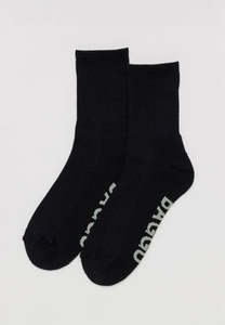 Baggu Ribbed Sock Black