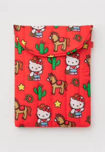 Baggu Puffy Laptop Sleeve Hello Kitty Western 16"