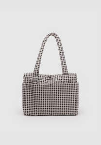 Baggu Small Cloud Carry-On Black & White Gingham