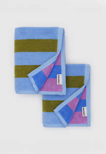 Baggu Hand Towel Set of 2 Cabana Stripe Mix