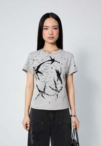 Full Price Clothing: Arthur Burnout Tee Grey Constellation