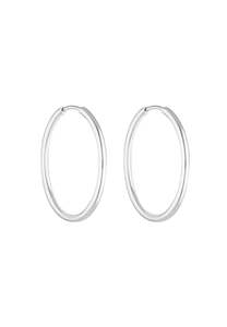 Full Price Clothing: Porter Jewellery 90's Hoops Silver 30mm