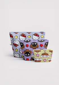 Baggu: Baggu Go Pouch Set Hello Kitty & Friends Western