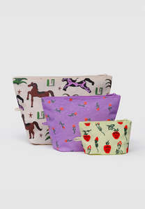 Baggu Go Pouch Set Painted Prairie